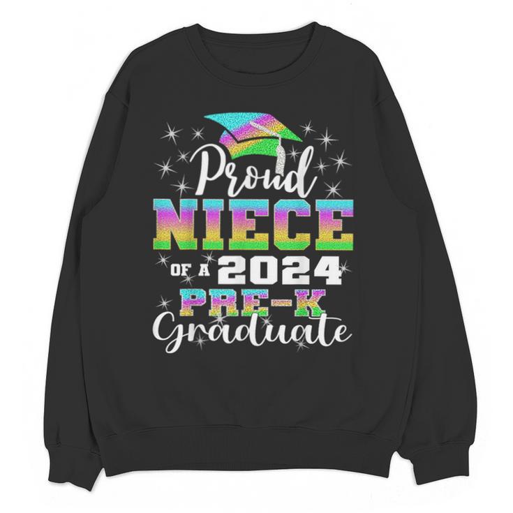 Proud Niece Of PreK School Graduate 2024 Graduation Niece Unisex Sweatshirt