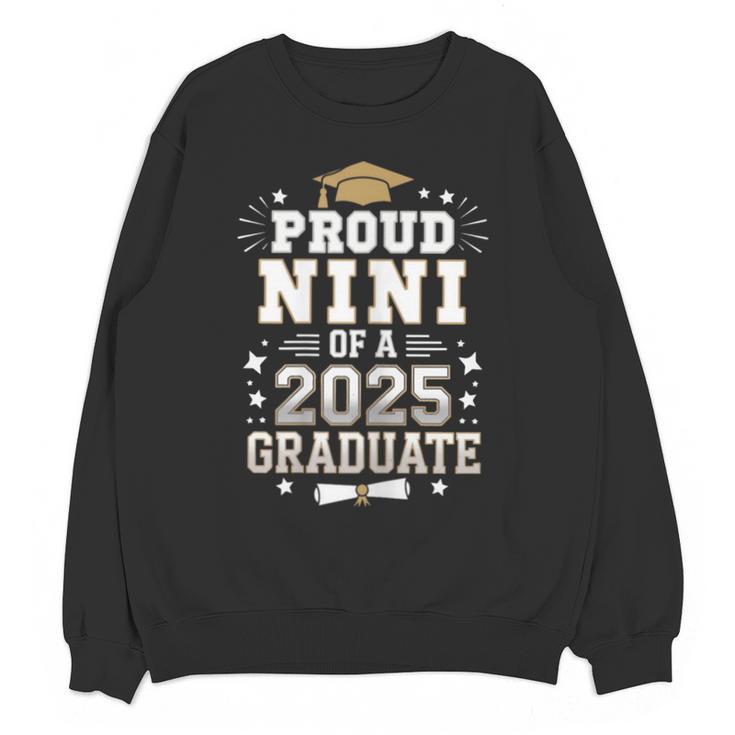 Proud Nini Of A Class Of 2025 Graduate Senior Graduation Unisex Sweatshirt