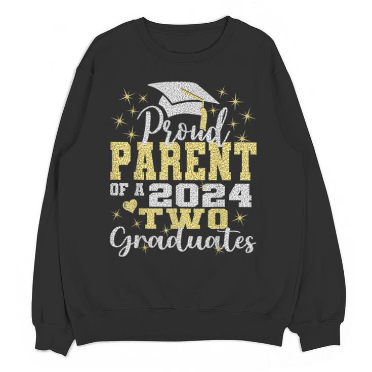 Proud Parent Of Two 2024 Graduate Class 2024 Graduation Unisex Sweatshirt