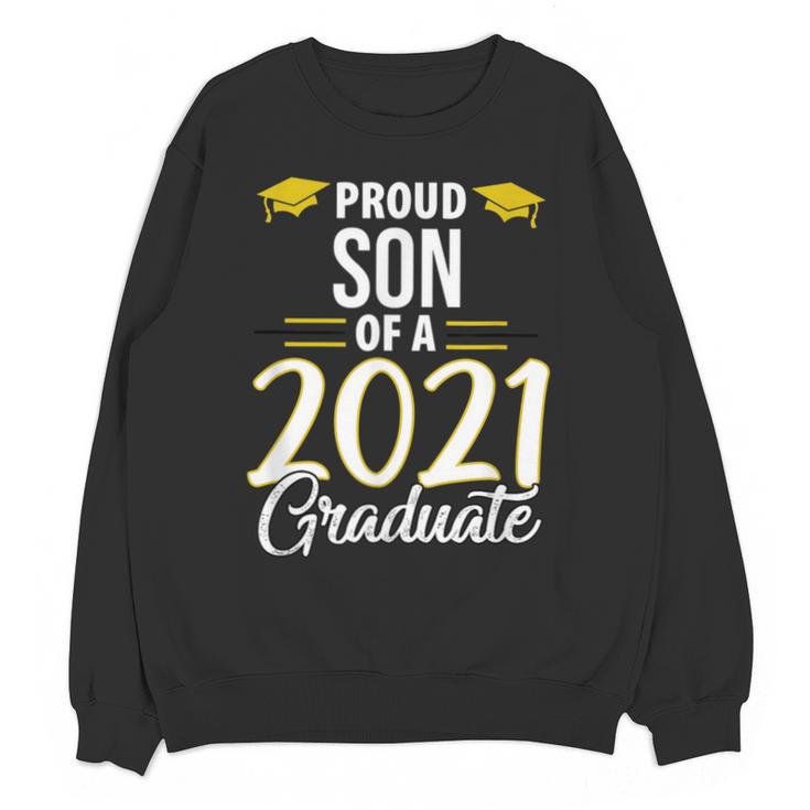 Proud Son Of A 2021 Graduate Graduation Clothes MBA PhD Unisex Sweatshirt