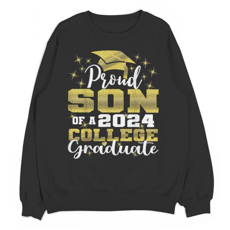 Proud Son Of 2024 College Graduate Family 24 Graduation Unisex Sweatshirt