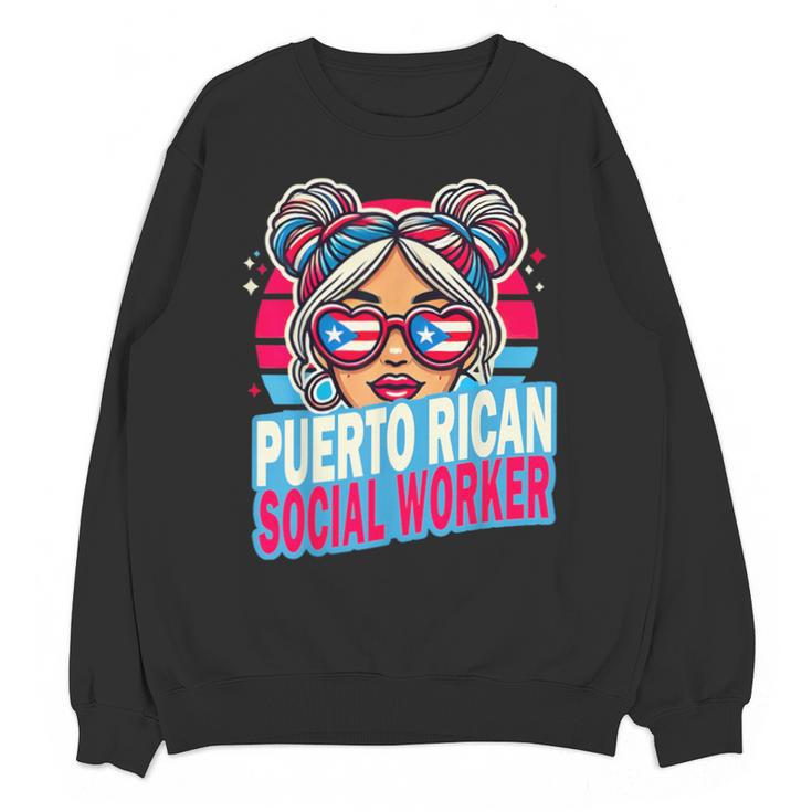 Puerto Rican Latina Social Worker MSW Masters Graduation Unisex Sweatshirt