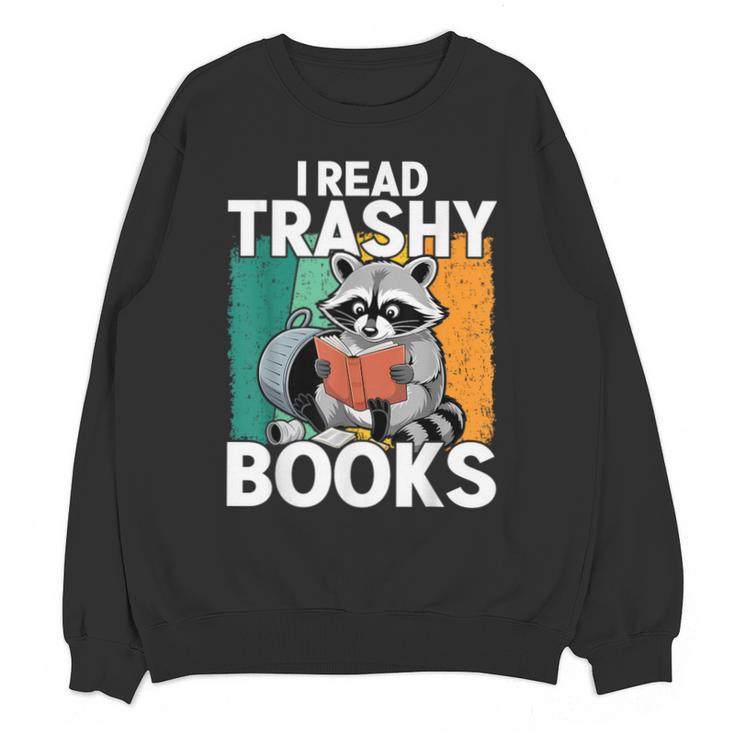 Raccoon Smutty Book Lover Spicy Romance Novels Women's Unisex Sweatshirt