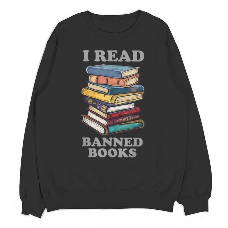 I Read Banned Books Bookworm Unisex Sweatshirt