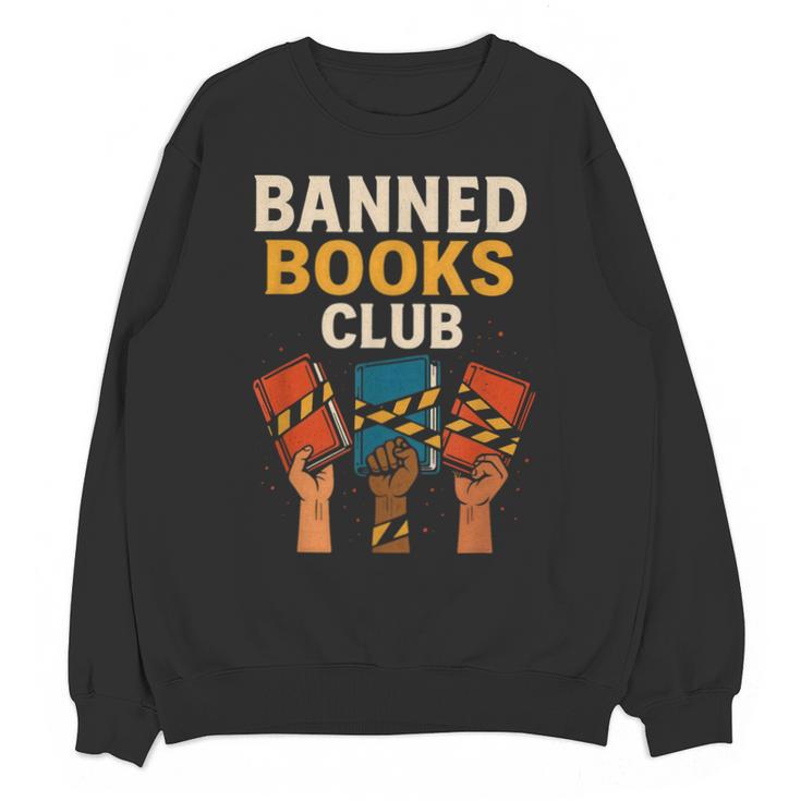 Read Banned Books Club Freely Anti-Censorship Librarian Unisex Sweatshirt