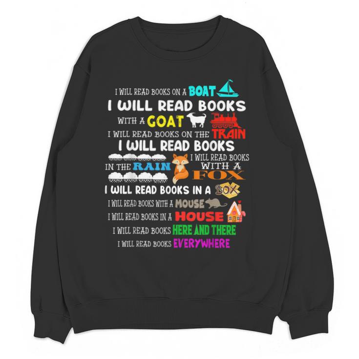 Read My Shirt Day For Kids Boy Girls i Will Read Book Unisex Sweatshirt
