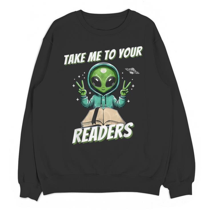 Take Me To Your Readers Across America Read More Books Unisex Sweatshirt