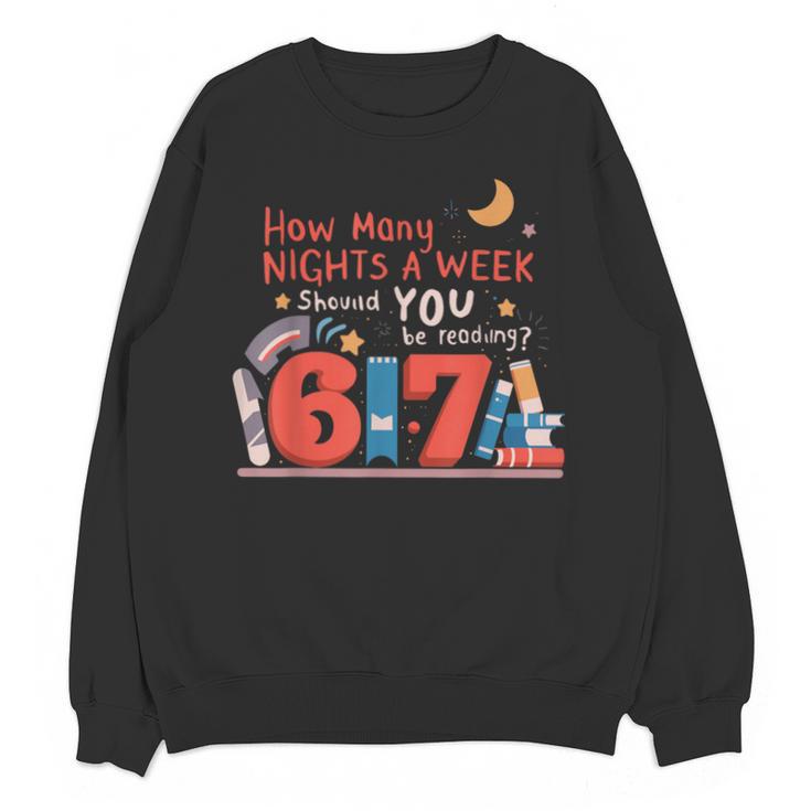 Reading 67 Meme English Teacher 67 Book Lover Humor Unisex Sweatshirt