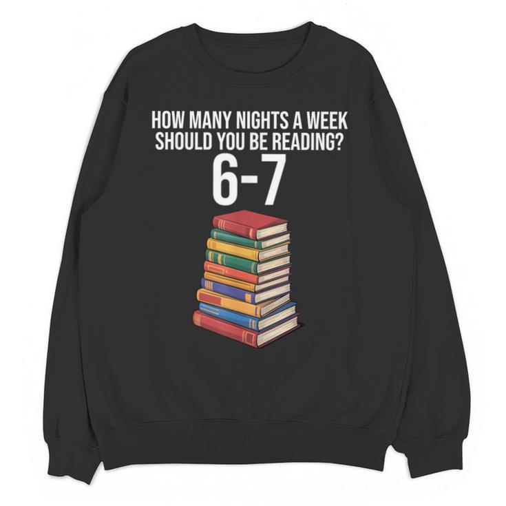 Reading Book Teacher 67 Six Seven Meme Unisex Sweatshirt