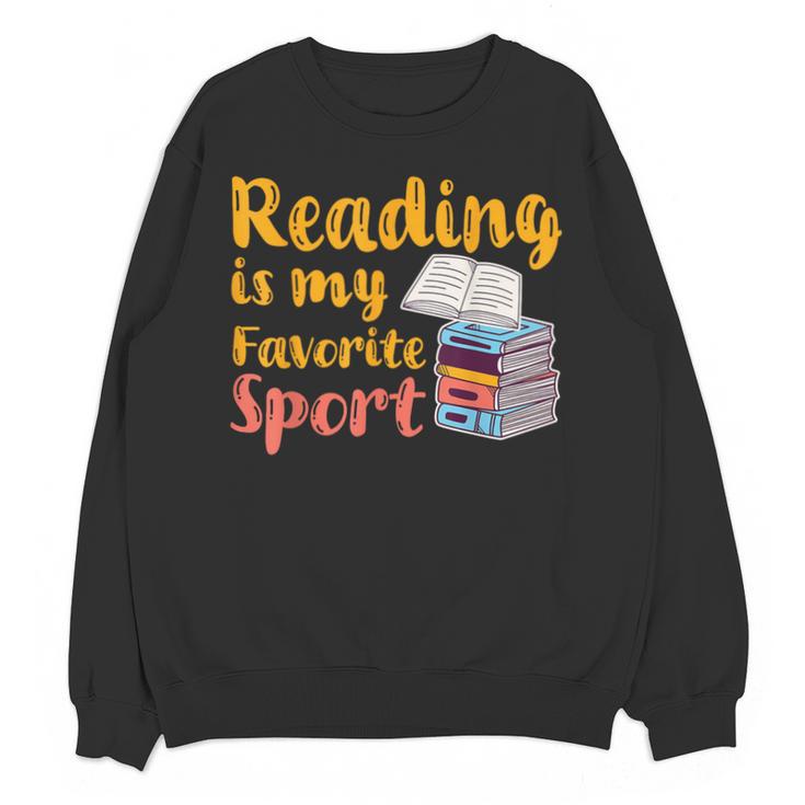 Reading Is My Favorite Sport Book Lovers Unisex Sweatshirt