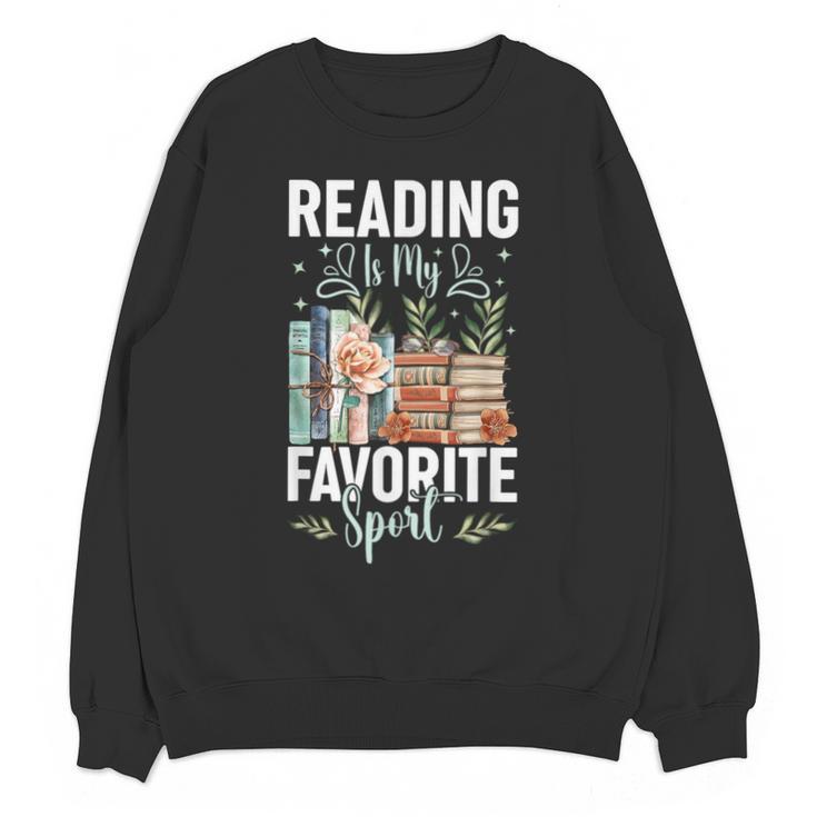 Reading Is My Favorite Sport Bookworm Unisex Sweatshirt