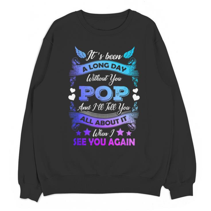 Remembrance Of Pop Memory Of My Grandpa In Heaven Unisex Sweatshirt