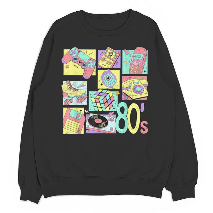 Retro 80s Nostalgia 1980s Throwback Party Costume Unisex Sweatshirt