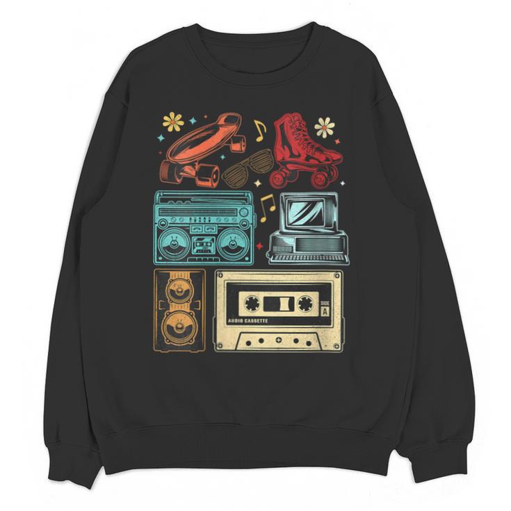Retro Cassette 70s 80s 90s Music Vintage Party Nostalgia Unisex Sweatshirt