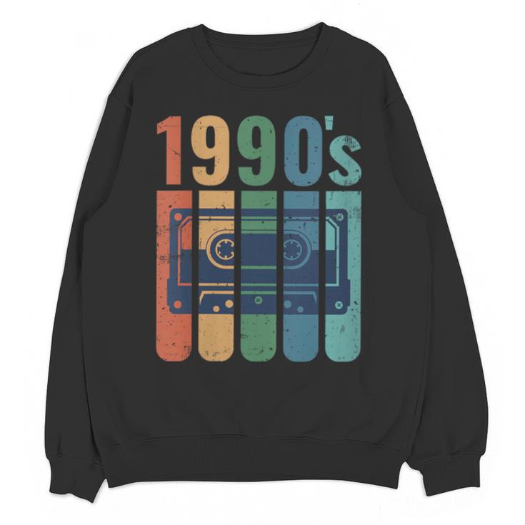 Retro Nineties Style Audio Tape Nostalgia Year 1990 Unisex Sweatshirt