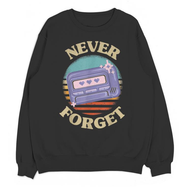 Retro Pager Never Forget Nostalgia Vintage Unisex Sweatshirt