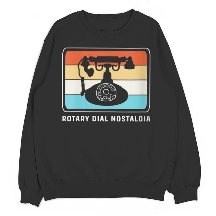 Retro Rotary Dial Nostalgia Dial Phone Unisex Sweatshirt
