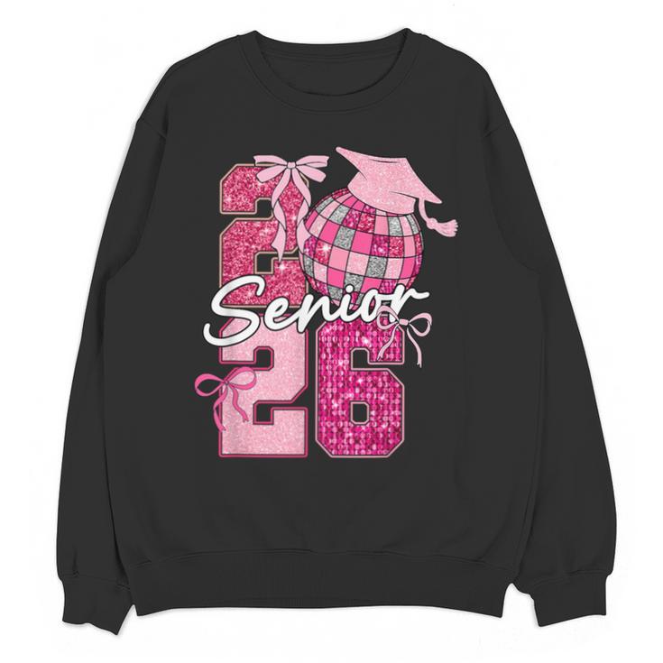 Retro Senior 2026 Coquette Bow Graduation Class Of 2026 Unisex Sweatshirt