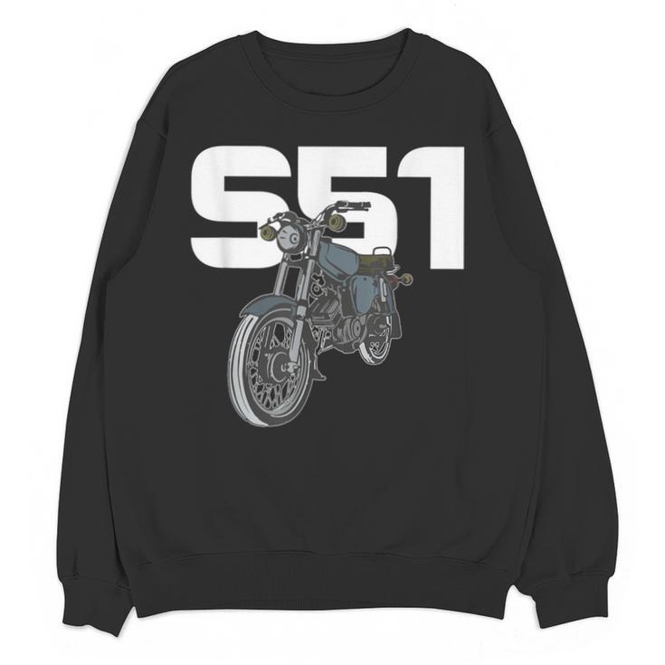 Retro Simme Moped Nostalgia Eastern Block Schwalbe Driver DDR Unisex Sweatshirt
