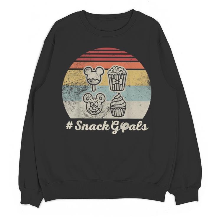 Retro Snack Goals Icon Nostalgia Unisex Sweatshirt