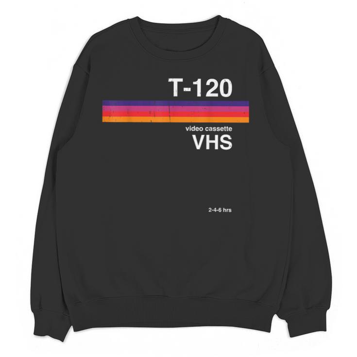 Retro VHS Tape Graphics 80s 90s Nostalgia Costume Unisex Sweatshirt