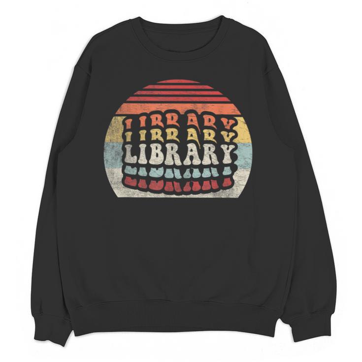 Retro Vintage Bookworm Library Shirt Book Lover Unisex Sweatshirt