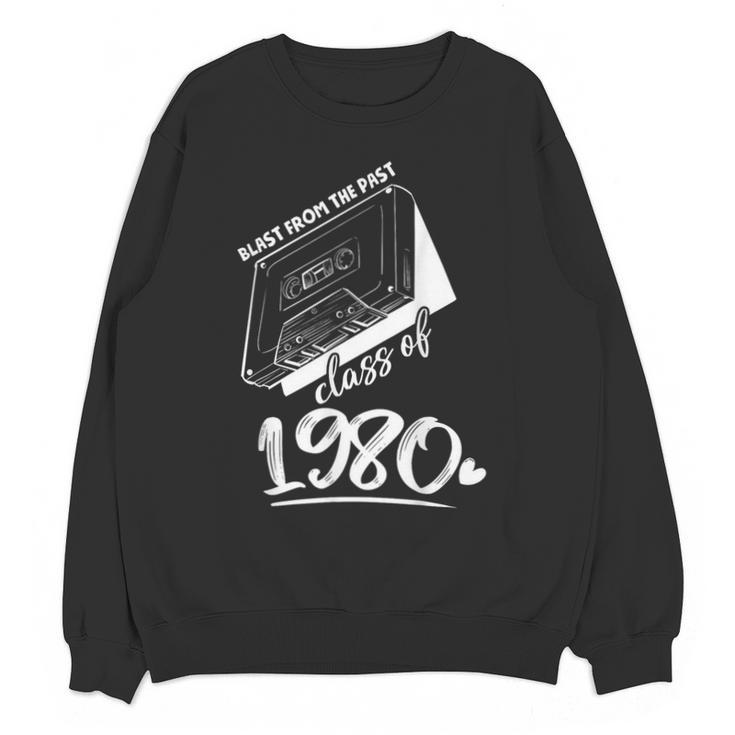 Reunion Class Of 1980 School Graduation Blast From The Past Unisex Sweatshirt