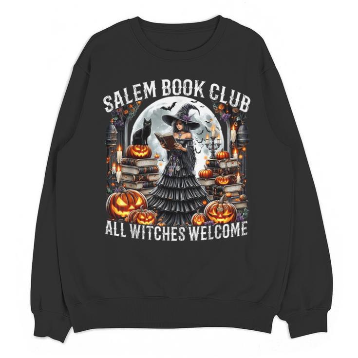 Salem Book Club Gothic Witch Vintage Halloween Art Unisex Sweatshirt