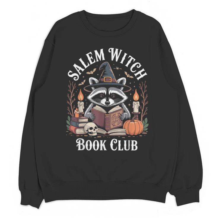 Salem Witch Book Club Raccoon Halloween Unisex Sweatshirt