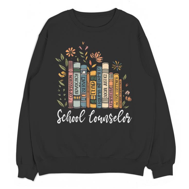 School Counselor Wildflower Books National School Counseling Unisex Sweatshirt