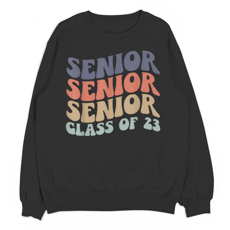 SENIOR 2023 Retro Class Of 2023 Seniors Graduation 23 Hippie Unisex Sweatshirt