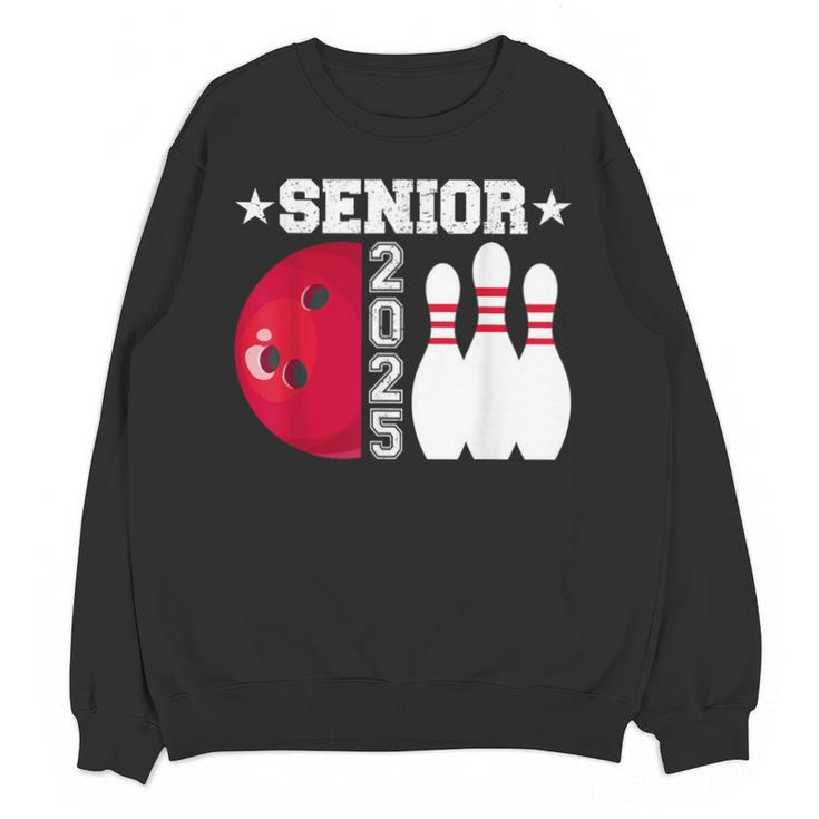 Senior 2025 Bowling Player Class Of 2025 Graduation Seniors Unisex Sweatshirt
