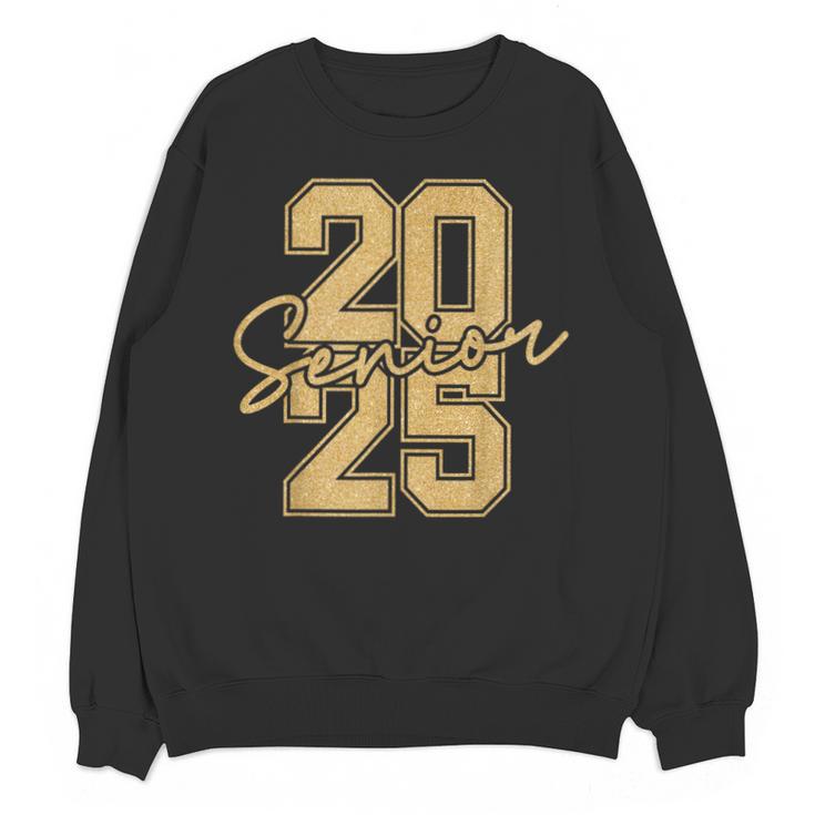 Senior 2025 Class Of 2025 Gold Senior Graduation Unisex Sweatshirt