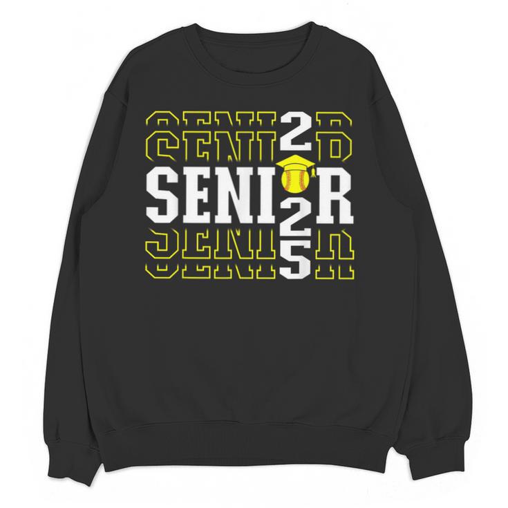 Senior 2025 Softball Class Of 2025 Graduation Unisex Sweatshirt