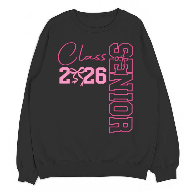 Senior 2026 Class Of 2026 Coquette Bow Graduation 2026 Unisex Sweatshirt