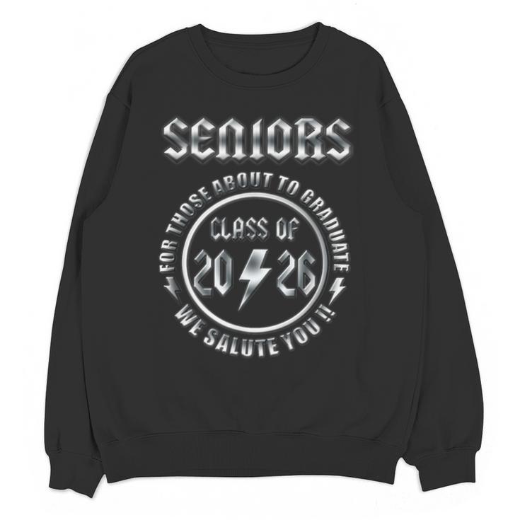 Senior 2026 Iconic Classic Rock Graduation Retro Unisex Sweatshirt