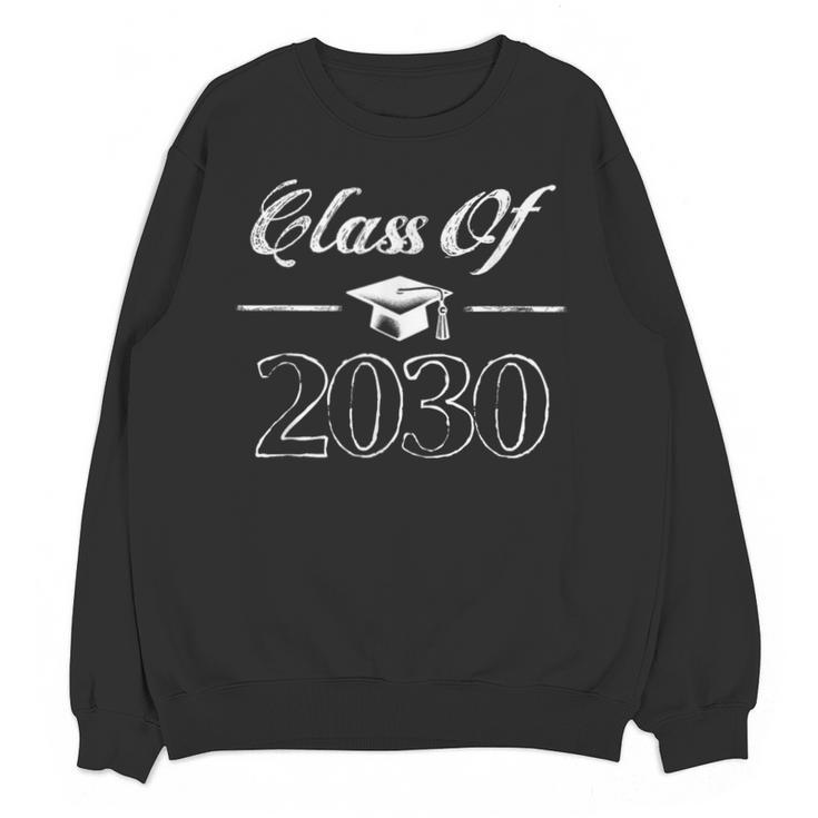 Senior 2030 Class Of 2030 Graduation First Day Of School Unisex Sweatshirt