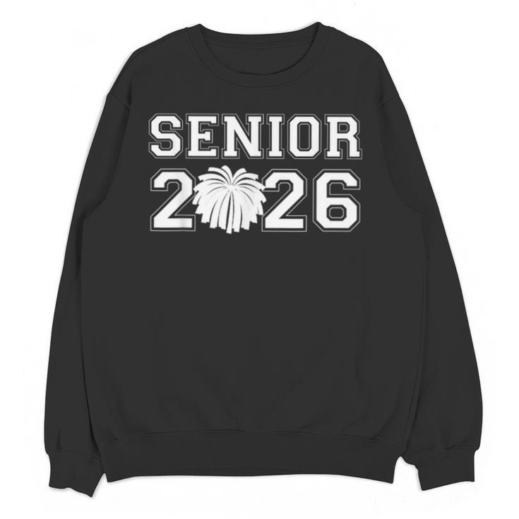 Senior Cheerleader Cheer Class Of 2026 Graduation Graduate Unisex Sweatshirt