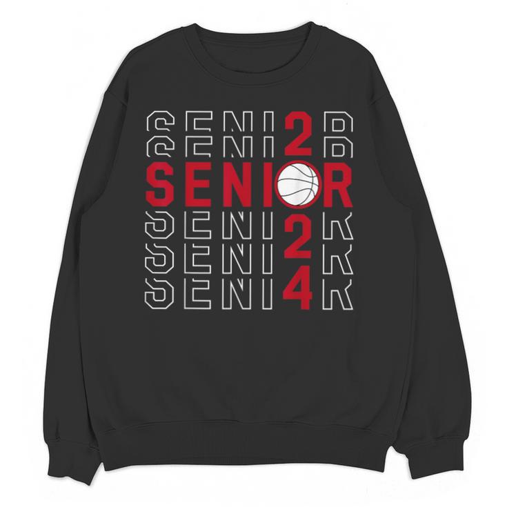 Senior Class Of 2024 Graduation 2024 Maroon Basketball Unisex Sweatshirt