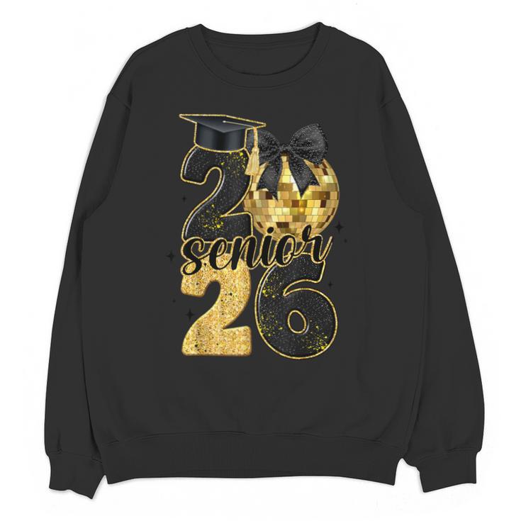 Senior Class Of 2026 Senior Girl Graduation Cap Coquette Bow Unisex Sweatshirt