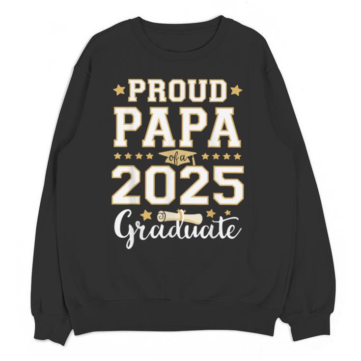 Senior Graduation Proud Papa 2025 Graduate Class Matching Unisex Sweatshirt
