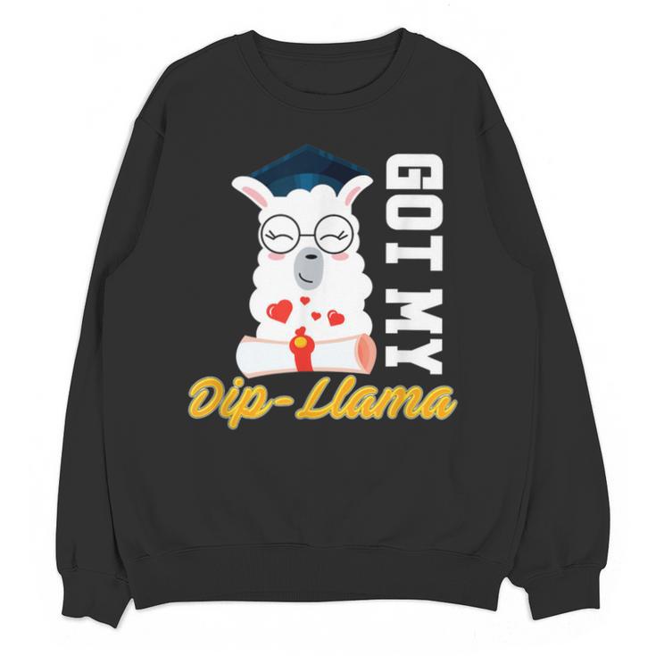 Senior Graduation TShirt 2019 Got My Dip-Llama Diploma Shirt Unisex Sweatshirt