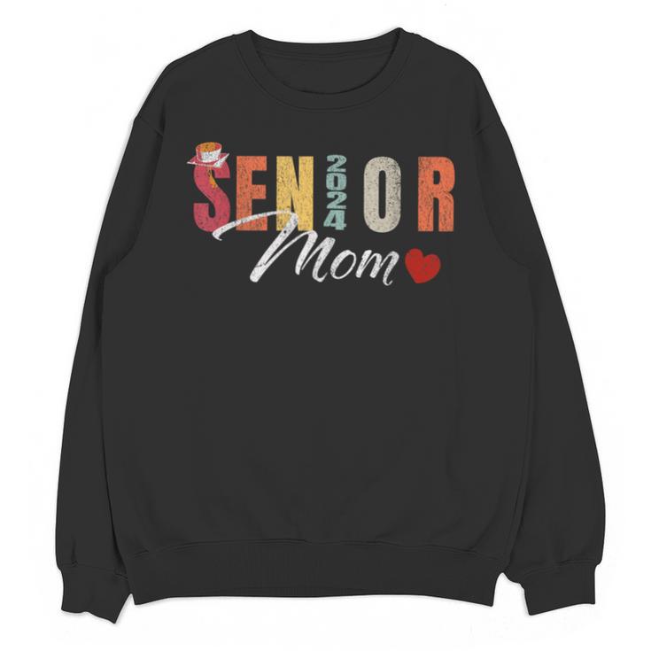 Senior Mom 2024 Graduation Heart Class Of 2024 Unisex Sweatshirt