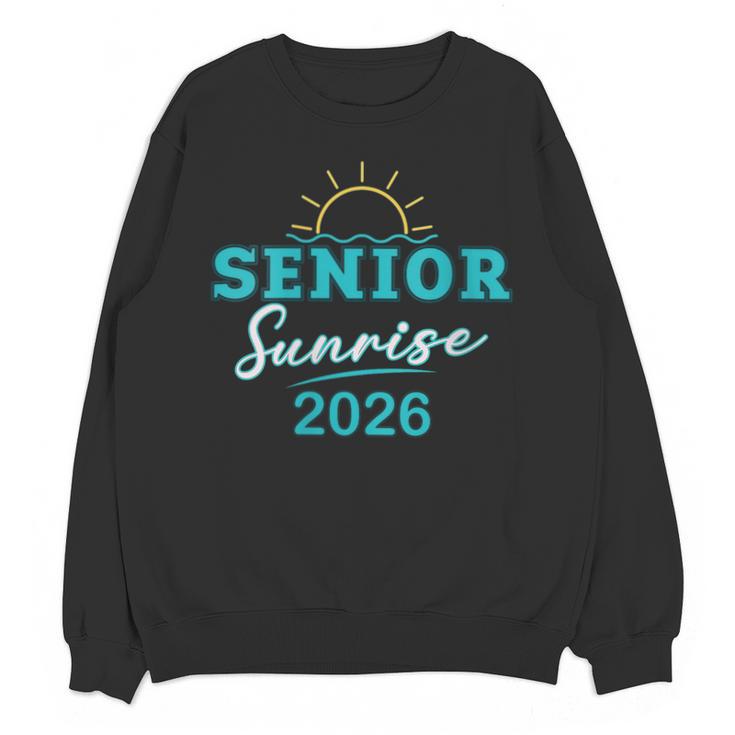 Senior Sunrise Class Of 2026 Vintage Graduation High School Unisex Sweatshirt