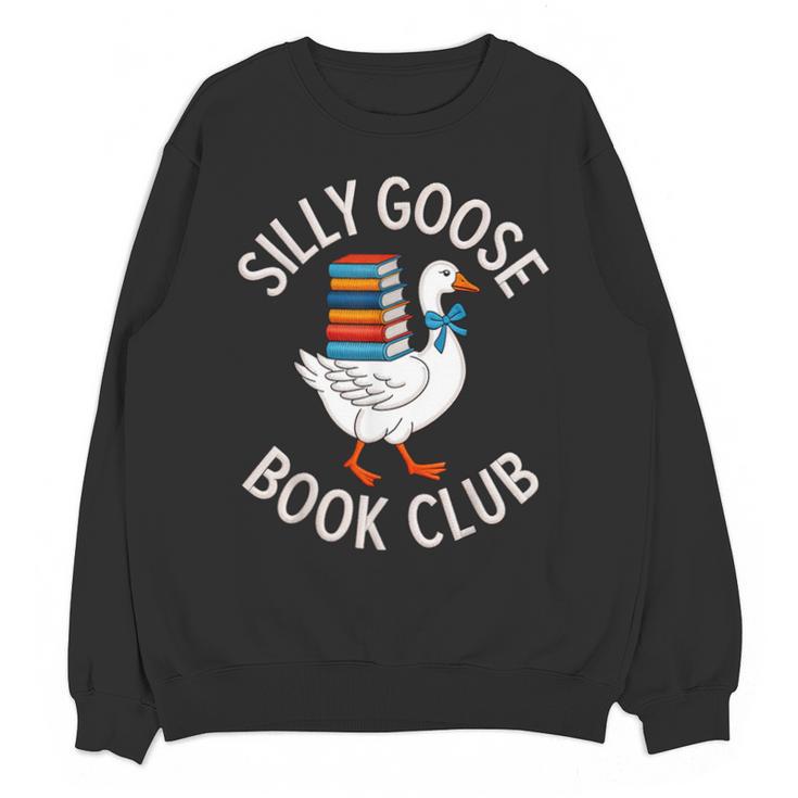 Silly Goose Book Club Reading Lover Unisex Sweatshirt