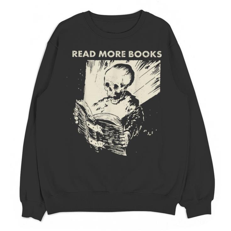 Skeleton Read More Books Unisex Sweatshirt