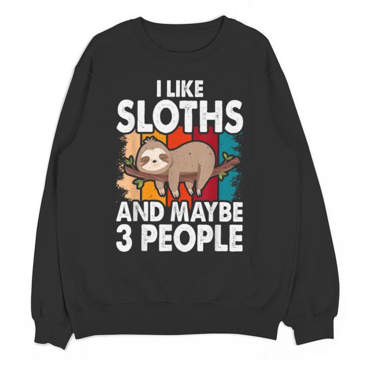 Sloth For Sloth Lover Men Women Kids Introvert Unisex Sweatshirt