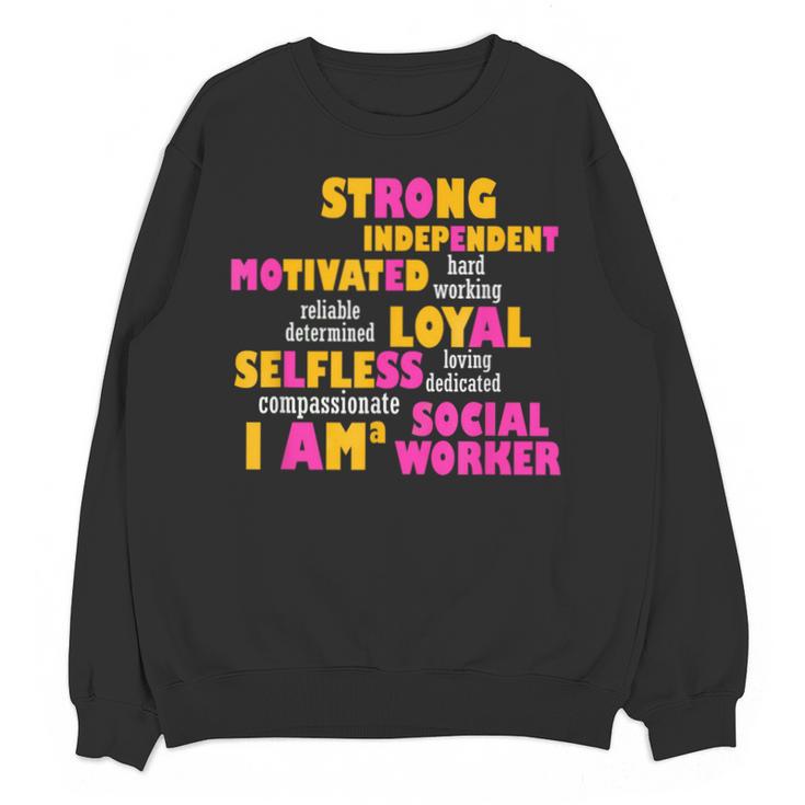 Social Worker T Shirt Graduation Social Work Month Unisex Sweatshirt