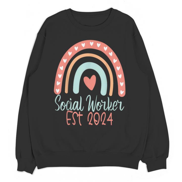 Social Worker Work MSW BSW Graduation 2024 Masters Degree Unisex Sweatshirt