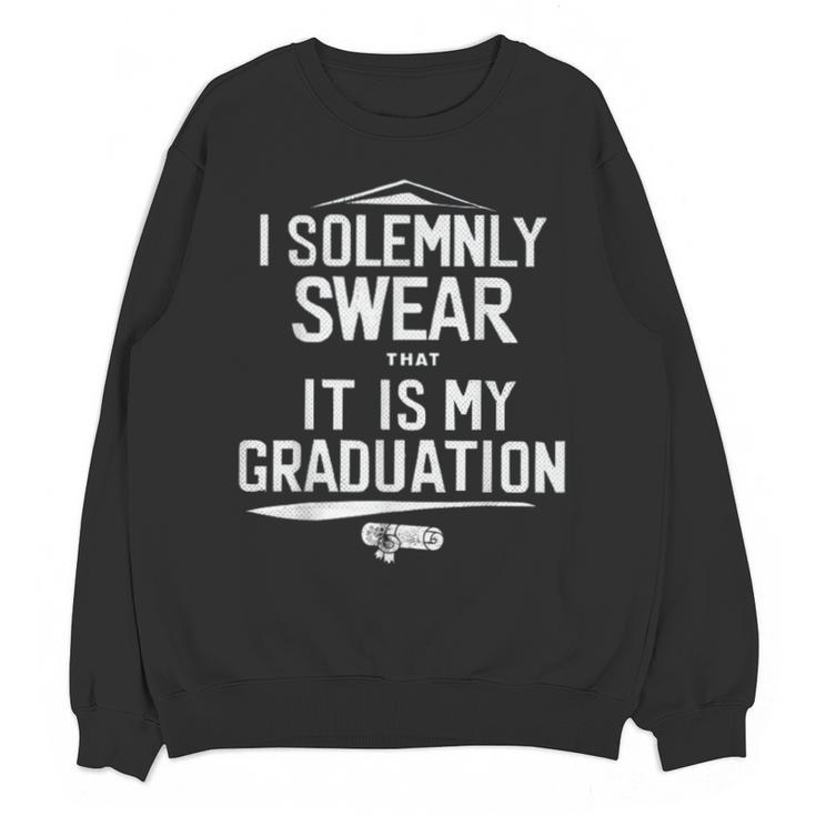 I Solemnly Swear That It's My Graduation Class Of 2024 Grad Unisex Sweatshirt